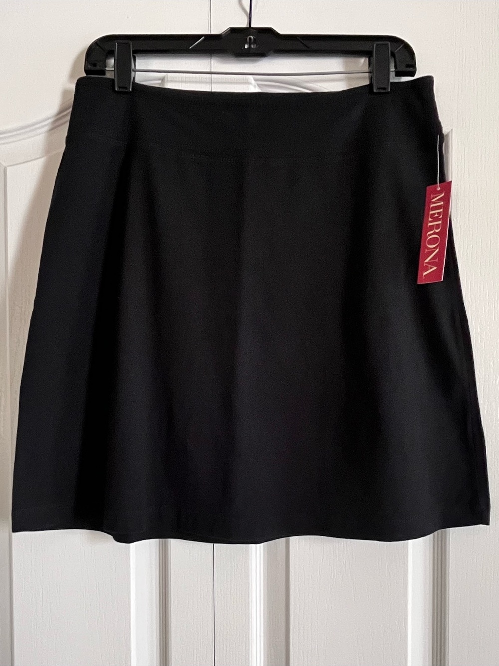 Target Merona black jersey skirt S NWT